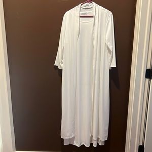 NWOT. Misslook white Sleeveless Dress with jacket.